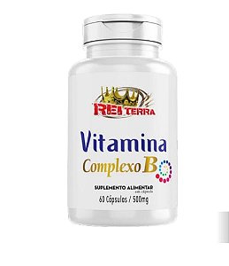 Vitamina Complexo B 60 Cápsulas de 500mg | Energia e Bem-Estar
