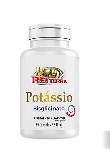 Potássio Bisglicinato 500mg – 60 Cápsulas | Suplemento de Absorção Superior