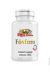 Fosforo Suplemento Alimentar Mineral 60 capsulas de 500mg Marca: Rei Terra