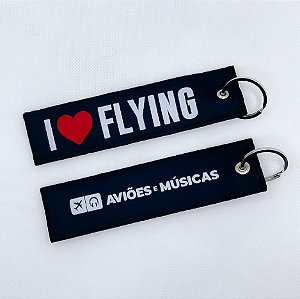 Chaveiro Love Flying Aviões e Músicas