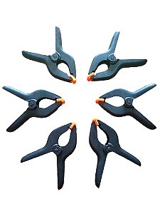 Kit de grampos plásticos 6 pol. Black Jack