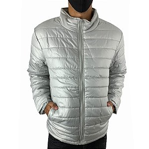 Jaqueta Masculina Puffer Cinza Vilejack