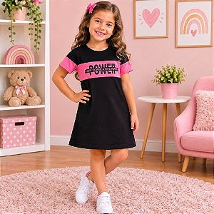 Vestido Infantil Ribana Canelada Kely & Kety