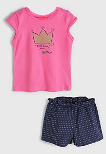 Conjunto 2pçs Curto Infantil   Kely Kety