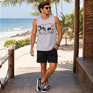 Regata Estampada Masculina Hering