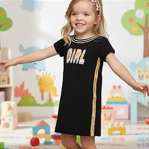 Vestido Infantil Canelado Kely Kety