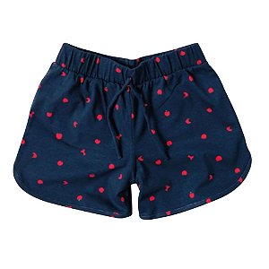 Shorts Curto Infantil Menina Estampado Malwee Kids