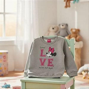 Blusão Minnie Moletom Flanelado  Disney