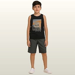 Conjunto Infantil Menino Verão Regata e Bermuda 2 peças - Rei Rex