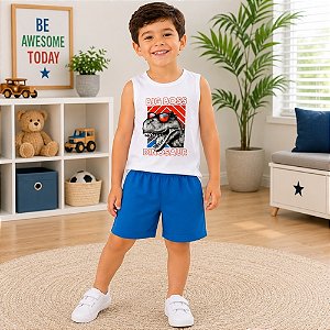 Conjunto Infantil Masculino Verão  Rei Rex