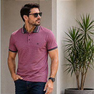 Camisa Polo EXCO OIL EXHAUST CORPORATION Reta Padronagens