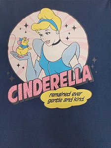 Camiseta Feminina Cinderela Manga Curta Disney