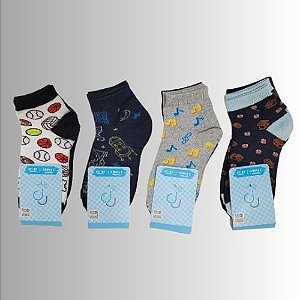 Kit 12 Pares Meias Infantil Menino Altomax 21573