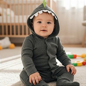 Macacão Interativo Bebê Menino Rei Rex