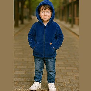 Jaqueta Infantil Unissex Peluciada Rei Rex