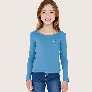Blusa Infantil Manga Longa Básica Kely & Kety