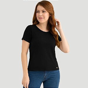 Blusa Feminina Básica Algodão Cereja Rosa