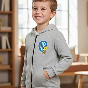 Jaqueta Moletom Flanelada Unissex Pernalonga C/ Capuz Malwee Kids