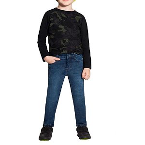 Calça Jeans Skinny Infantil Menino Denim