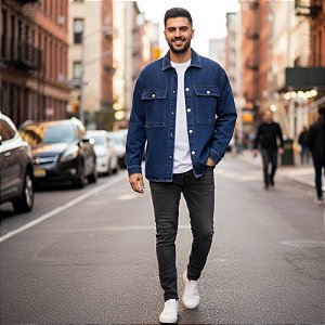 Camisa Jeans Masculina - Enfim