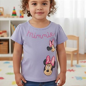 Blusa Infantil Feminina Estampa Minnie- Cativa Disney