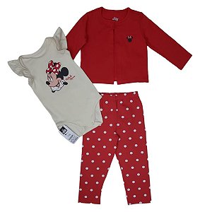 Conjunto Menina Body Calça e Colete - Minnie -  Malwee Kids