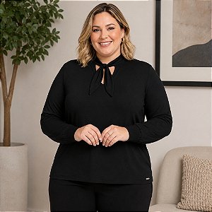 Blusa Feminina Viscose Plus Size Cereja Rosa