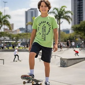 Conjunto Infantil Menino Camiseta e Shorts  Rei Rex