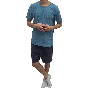 Pijama Masculino Adulto Curto Malwee
