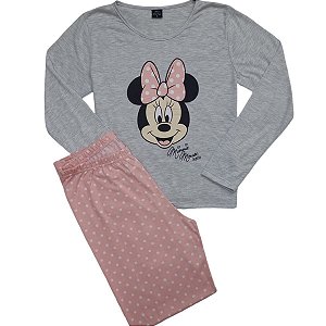 Pijama Longo Feminino Minnie S4