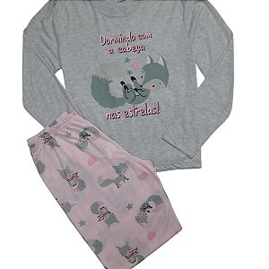 Pijama Longo Feminino Raposa S4