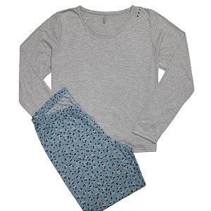 Pijama Longo Plus Size Femino S4