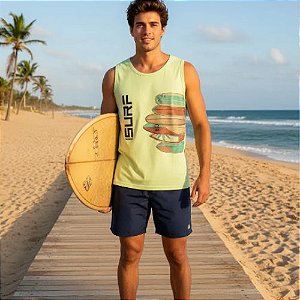 Conjunto Curto Menino Surf  Regata e  Shorts - Rei Rex