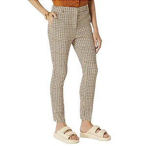 Calça Feminina em Alfaiataria Estampada Cintura Média  Hering