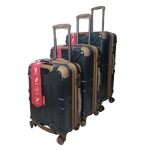 Kit de Malas de Viagem c/ 3 peças Espaçosa - Della