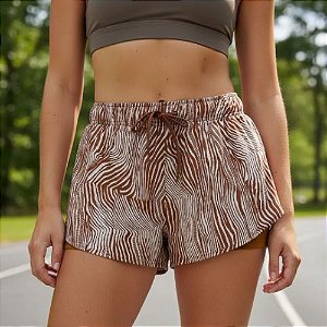 Shorts  Duplo Feminino Estampado  Enfim Active