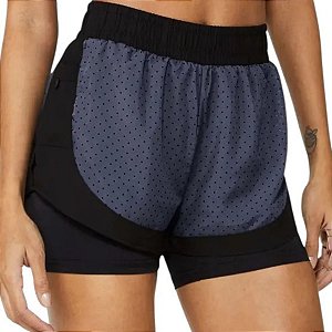 Shorts Feminino Duplo com Bolsos Laterais Enfim Active