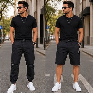 Calça Jogger Masculina 2 em 1 -Enfim Active
