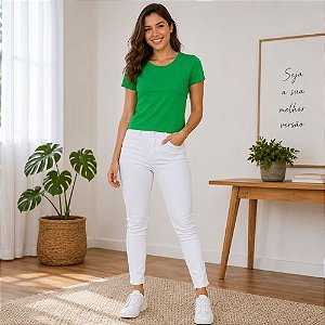 Blusa Feminina Básica Gola Careca- Habana
