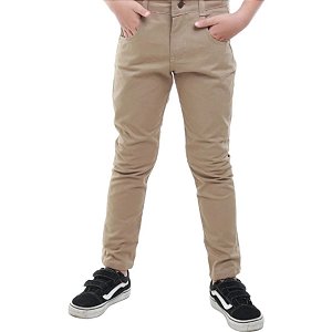 Calça Infantil Sarja com Elastano Skinny  2º Escolha Malwee Kids