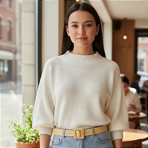 Blusão Feminino em Tricô Texturizado - Hering