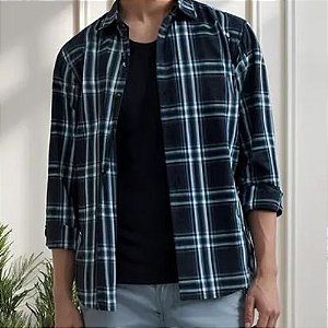Camisa Masculina Manga Longa Xadrez - Hering