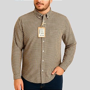 Camisa Masculina Manga Longa Xadrez Slim Hering
