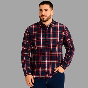 Camisa Masculina Xadrez Manga Longa Sem Bolso – Hering
