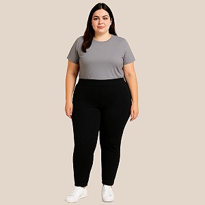 Calça Moletom Montaria Compact Plus Size Feminina com Cintura Alta Cativa