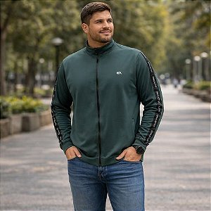 Jaqueta Masculina Regular em Poliéster com Forro Flanelado Enfim