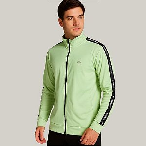 Jaqueta Masculina Regular em Poliéster com Forro Flanelado Verde Claro   Enfim