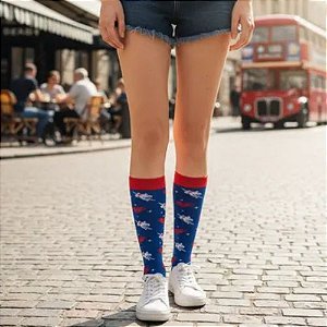 Meias Coloridas Cano Alto – Desenhos e Super-Heróis