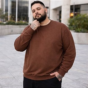 Blusão Plus Size Masculino em Moletom Flanelado- Malwee