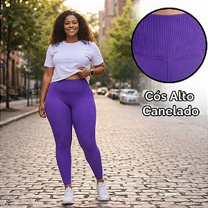 Calça Legging Sem Costura Selene Feminina Cós Alto Conforto e Sustentação